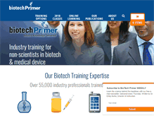 Tablet Screenshot of biotechprimer.com